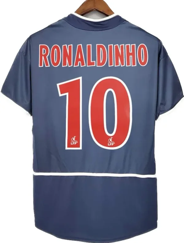 02-03 PSG RONALDINHO #10 Retro Jersey Home Replica - Image 2