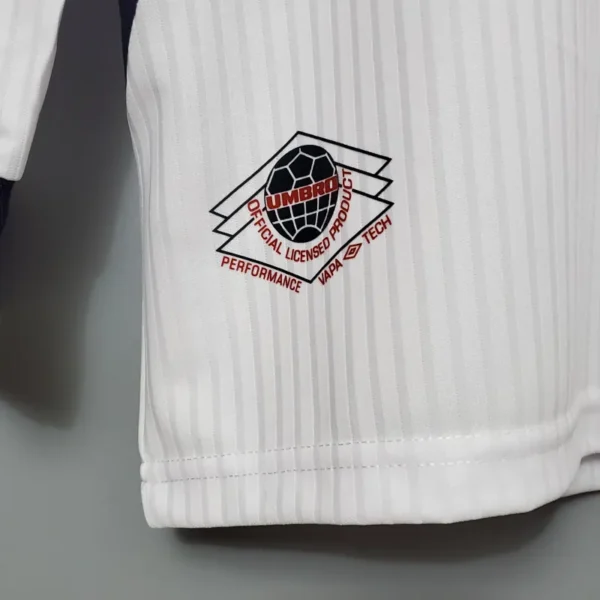 1998 England World Cup Home Retro Jersey Long Sleeve #7 BACKHAM #20 OWEN - Image 3