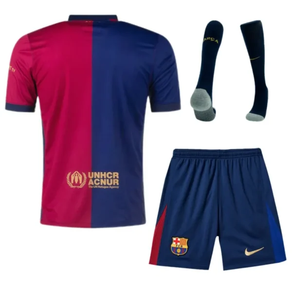 Barcelona Home Full Kit(Jersey+Shorts+Socks) 2024/25 - Spotify Logo Without Text - Image 2
