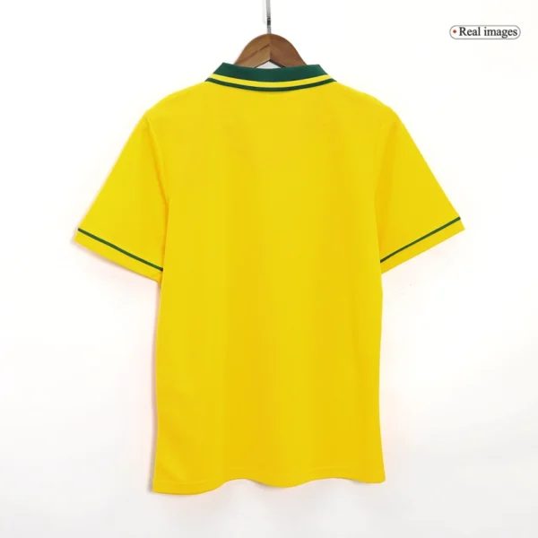 1993-94 Brazil Jersey Custom Home Soccer Retro Jersey - Image 4