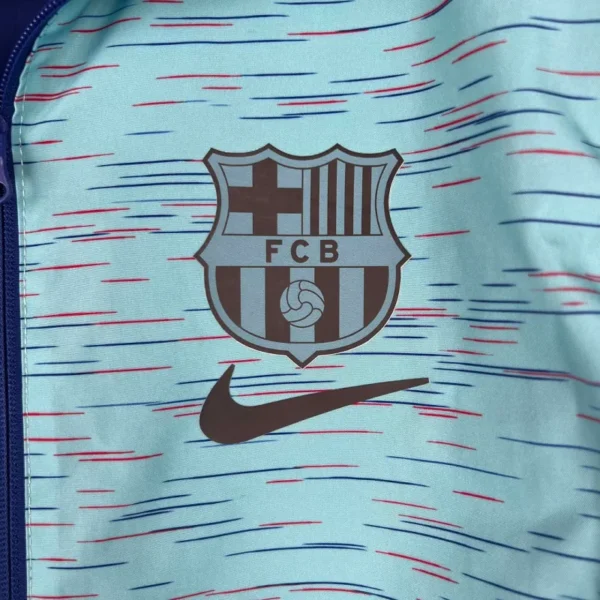 2023-2024 Barcelona Reversible Windbreaker Blue Soccer Jersey 1:1 Thai Quality - Image 3