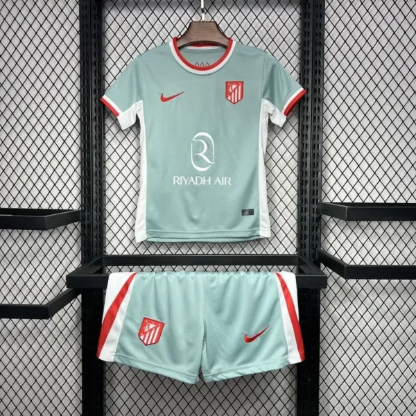 2024-25 Kids Atletico Madrid Away Jersey Kits - Image 2