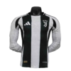 24-25 Juventus Home Soccer Jersey Player Version Long Sleeve