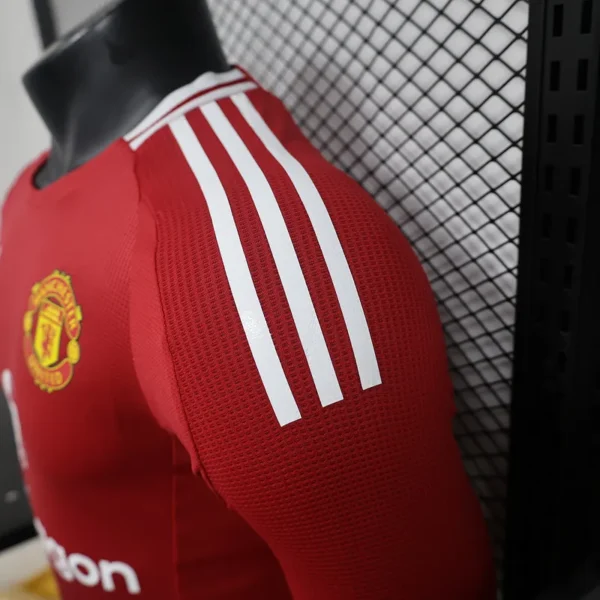 24-25 Manchester United Home Long Sleeve Player Version - Image 6