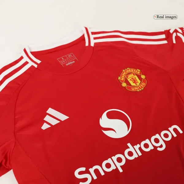 2024/25 Manchester United Home Full Kit(Jersey+Shorts+Socks) - Image 8