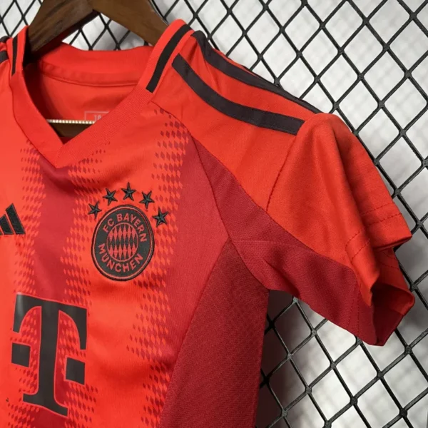 24-25 Bayern Munich Home Soccer Kids Kit Jersey+Shorts - Image 3