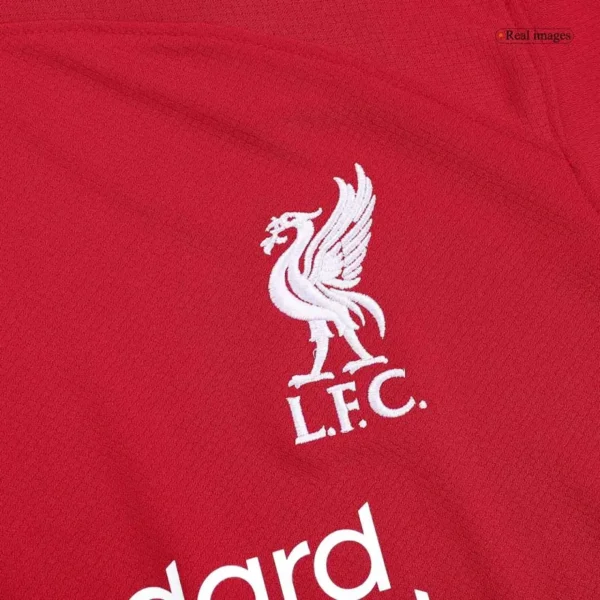 M.SALAH #11 VIRGIL #4 SZBOSZLAI #8 MAC ALLISTER #10 Liverpool Home Jersey 2023/24 - Image 7
