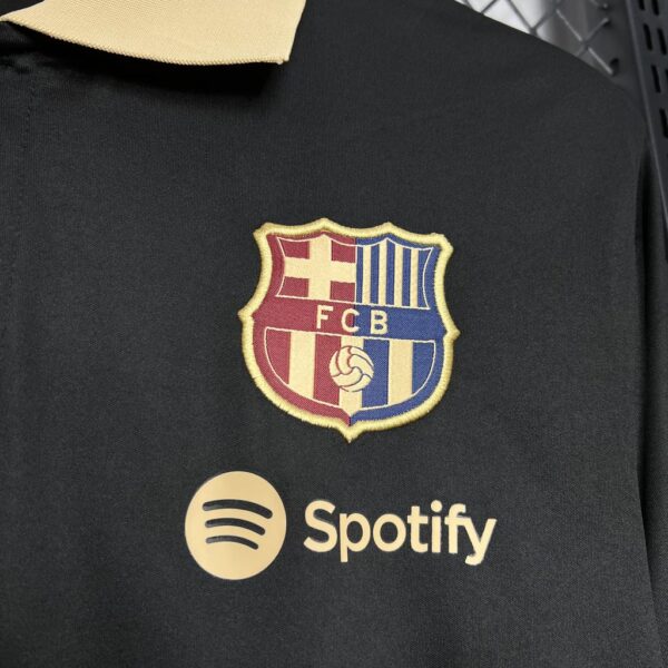 24-25 Barcelona Black POLO Shirt - Image 4