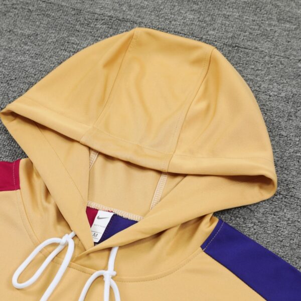 2024-25 Barcelona Zipper Sweatshirt Kit(Top+Pants) White - Image 4