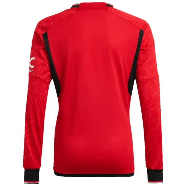 2023/24 Manchester United Home Long Sleeve Jersey - Image 2