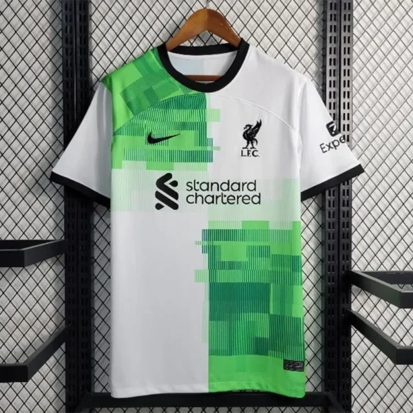 23-24 Liverpool Away white green black Soccer Jersey - Image 3