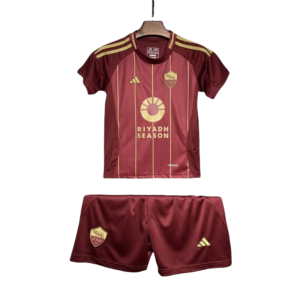 24-25 AS Roma Home Kids Kit Jersey+Shorts