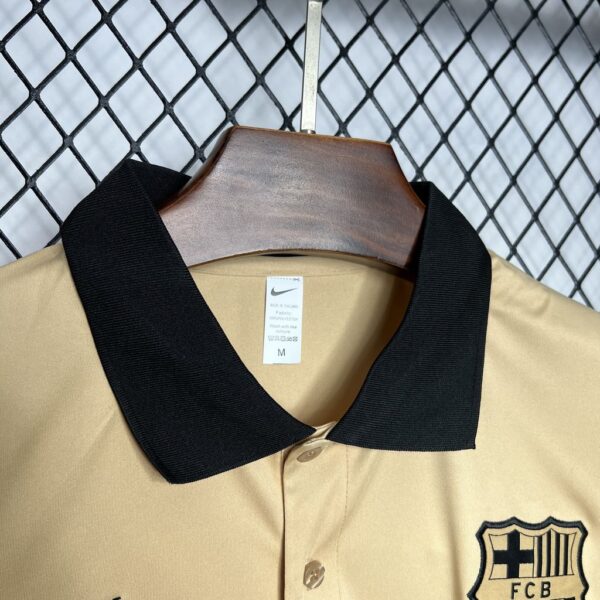 24-25 Barcelona Khaki POLO Shirt - Image 4