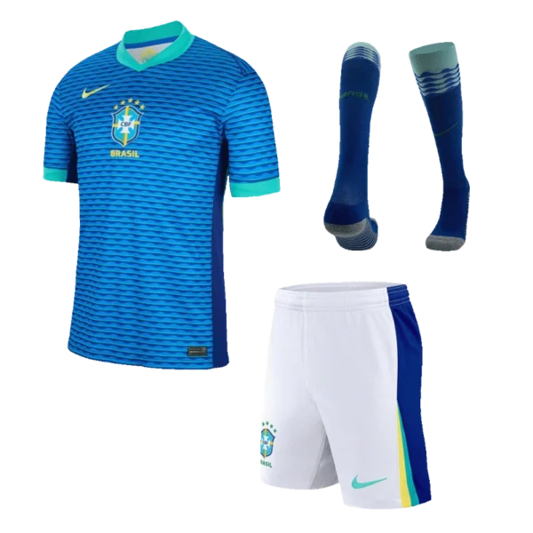 Brazil Away Custom Full Soccer Kits 2024