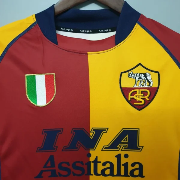 2001/02 Roma Retro Jersey Third Away Replica - Image 3