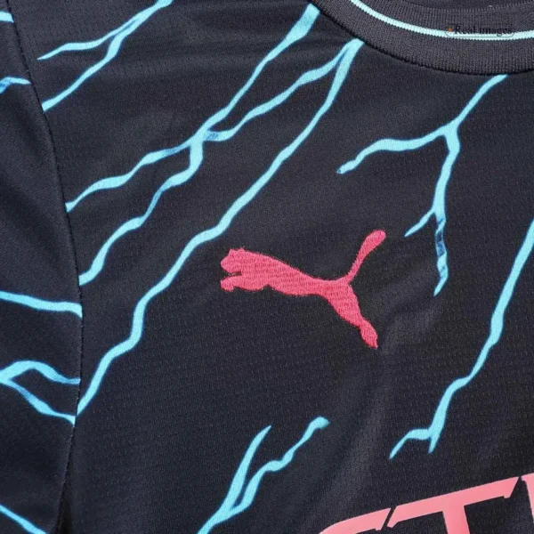Kids Manchester City Third Away Kit Jersey+Shorts 2023/24 - Image 8