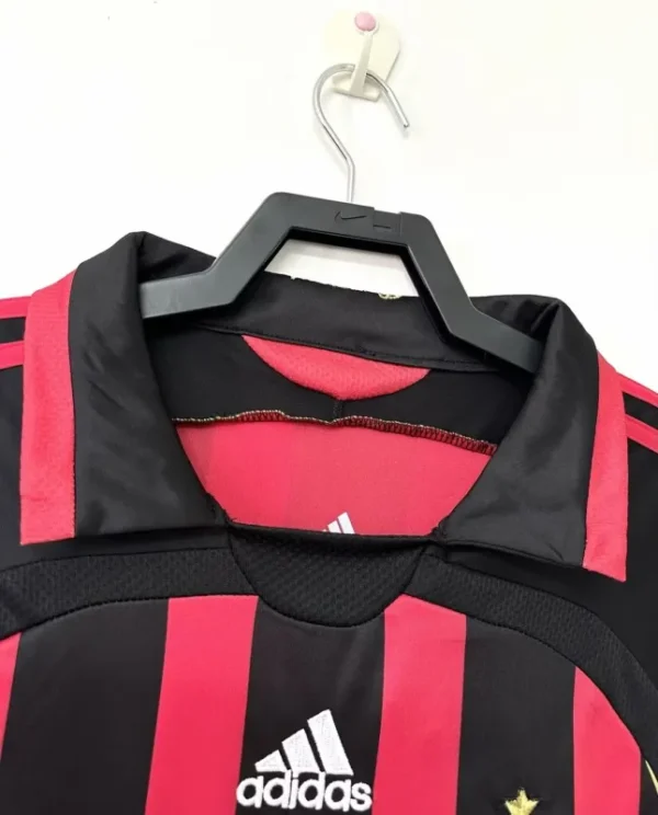 2006-07 AC Milan Ronaldo #99 Maldini #3 Kakà #22 Retro Jersey Home Replica - Image 12