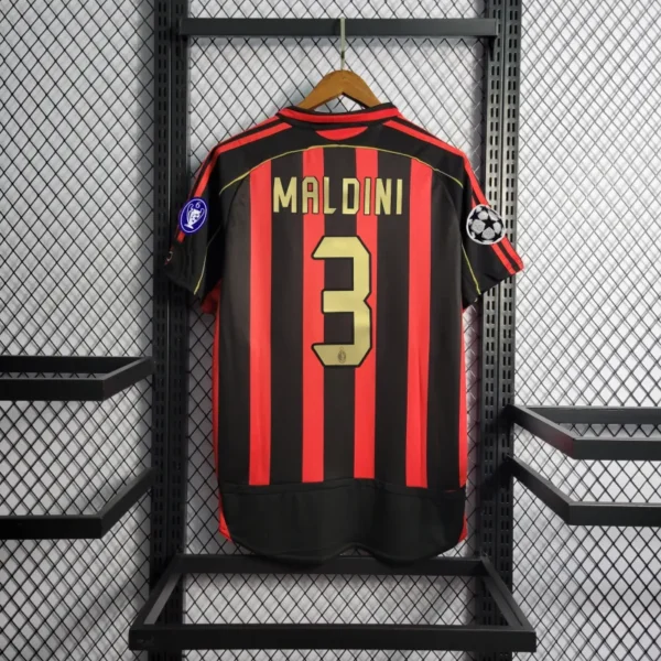 2006/07 AC Milan Ronaldo #99 Maldini #3 Kakà #22 Retro Jersey Home Replica - Image 9