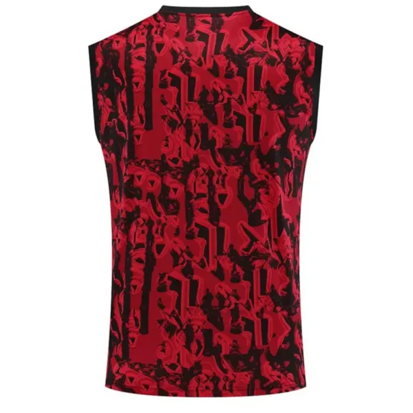 2023/24 Manchester United Pre-Match Vest Jersey Red - Image 2
