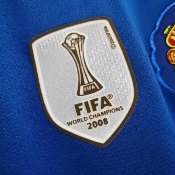08-09 Manchester United Home Retro Jersey #7 Ronaldo Long Sleeve - Image 6