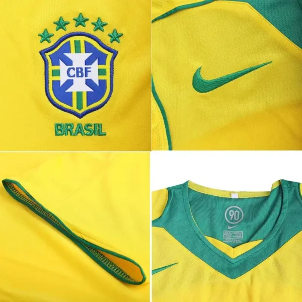 Brazil 2004 Retro Jersey Home - Image 8
