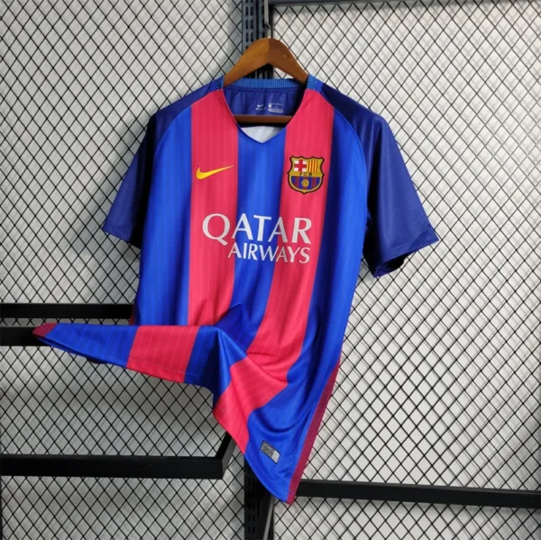 2016-17 Barcelona Home Retro Jersey - Image 5