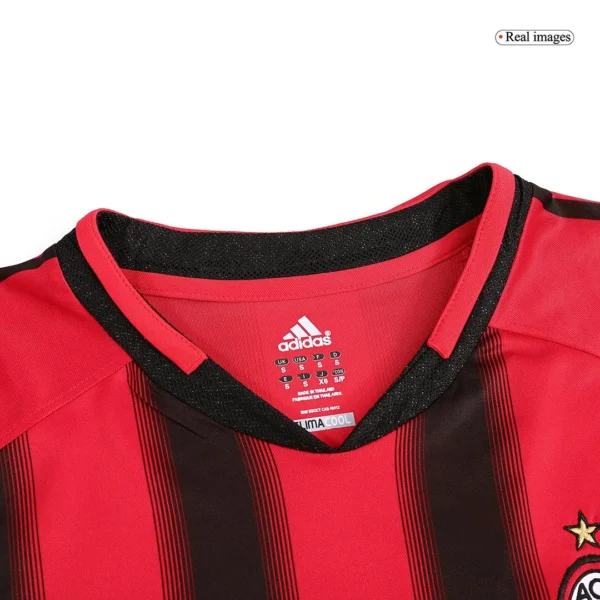 2004/05 AC Milan Retro Home Long Sleeve Jersey - Image 4