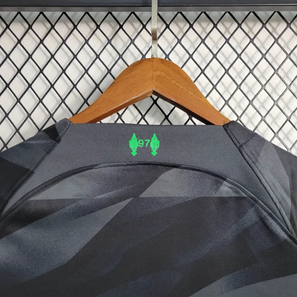 Liverpool Goalkeeper Black Soccer Jersey 2023/2024 - Image 6