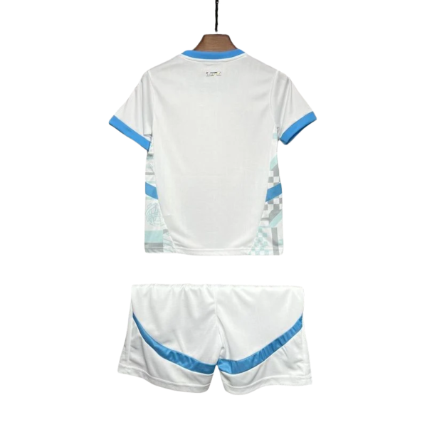 24-25 Marseilles Home Soccer Kids Kit Jersey+Shorts - Image 2