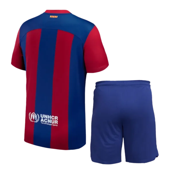 Barcelona Home Kit Jersey+Shorts 2023/24 - Image 2
