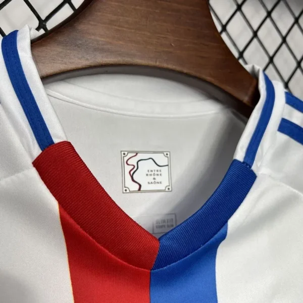 24-25 Olympique Lyonnais Home Kids Kit Jersey+Shorts - Image 6
