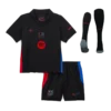 Barcelona Away Custom Full Soccer Kids Kit 2024-25 - Spotify Logo Without Text