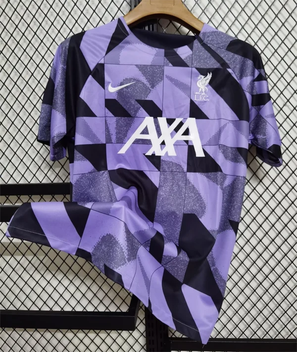 Liverpool Training Wear Purple Football Shirt  2023/2024 - Image 3