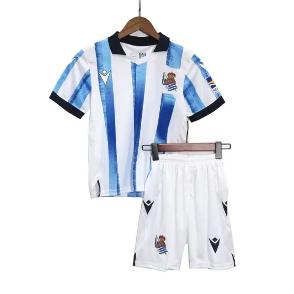 Kids Real Sociedad 2023/24 Home Kit Jersey+Shorts - Image 3