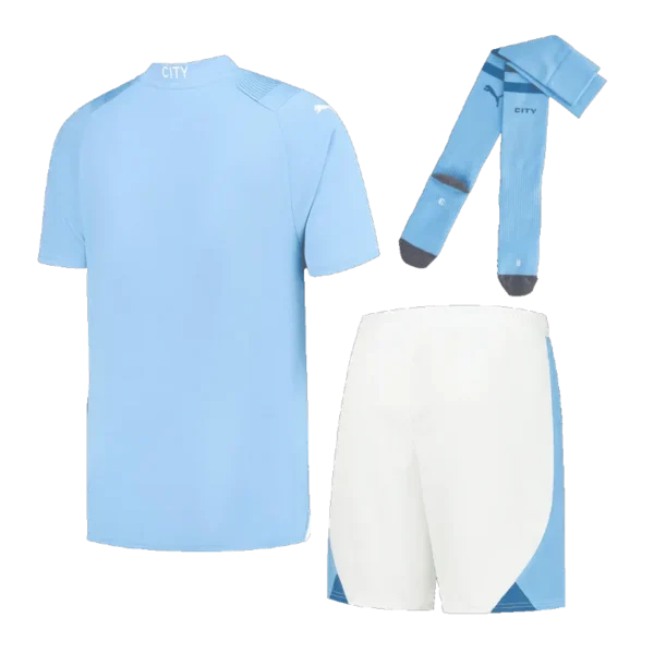 Manchester City Home Whole Kit(Jersey+Shorts+Socks) 2023/24 - Image 2