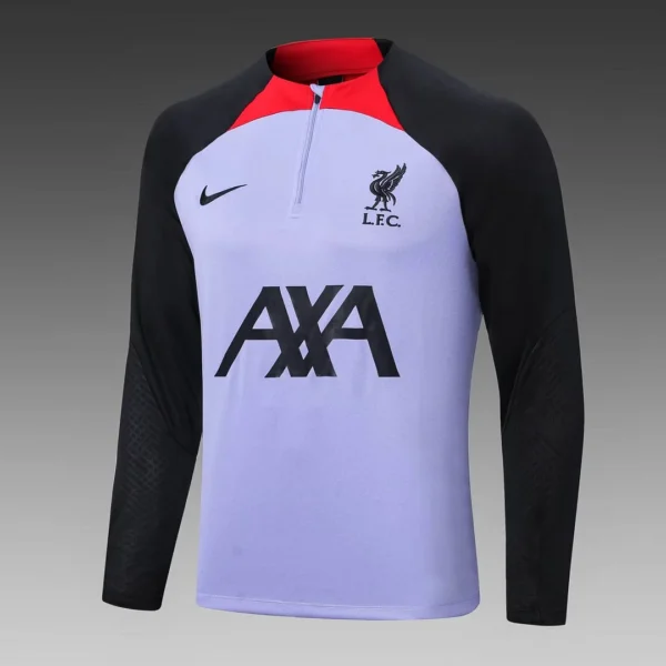 Liverpool Half-Pull Training Suit Purple Jersey 2022/2023 - Image 3