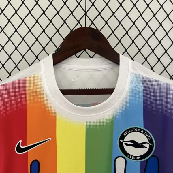 2023/24 Brighton & Hove Albion Rainbow Laces Pre-Match Jersey - Image 5