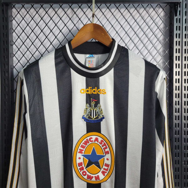 Adidas Newcastle United Retro Home Long Sleeve Football Jersey 97-99 - Image 9