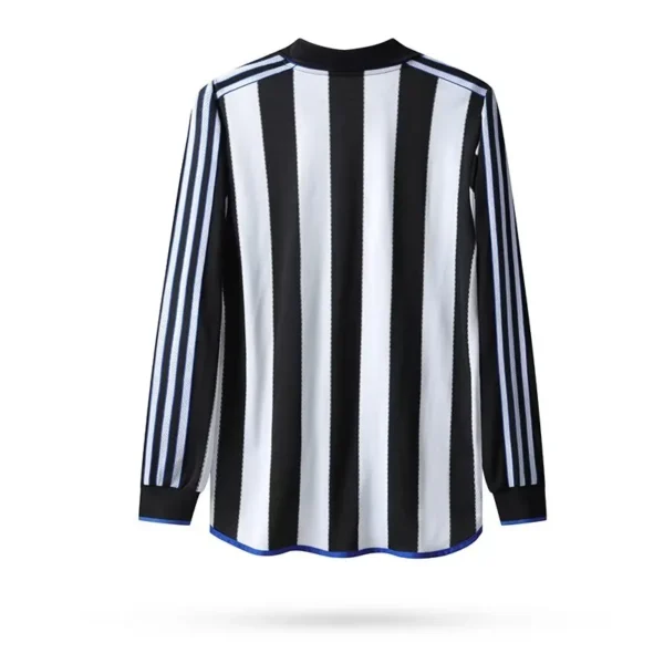 1999/00 Newcastle Retro Long Sleeve Jersey Home - Image 2