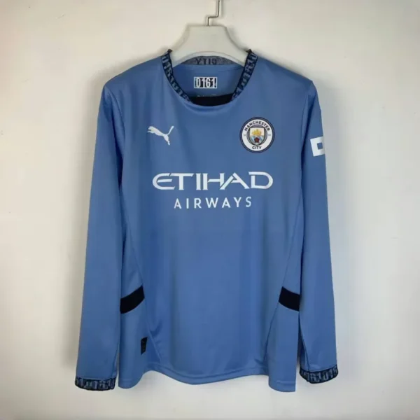 Manchester City Home Long Sleeve Jersey 2024-25 - Image 3