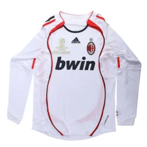 2006/07 AC Milan UCL Final Retro Jersy Away Long Sleeve