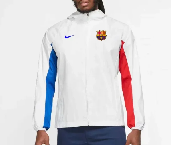2023-2024 Barcelona Jersey Windbreaker White