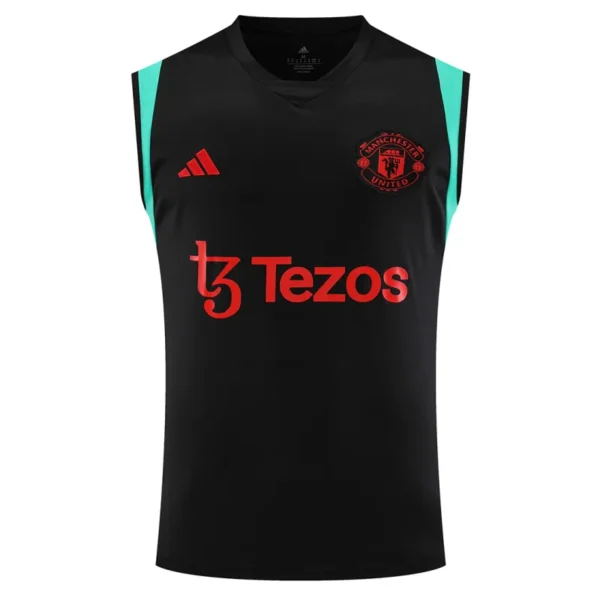 2023/24 Manchester United Pre-Match Vest Jersey Black