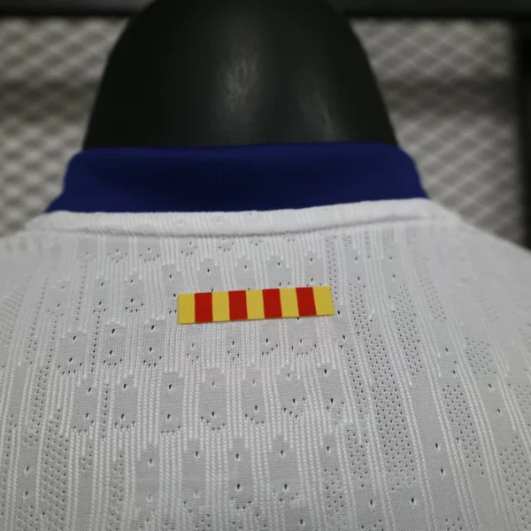2025-26 Barcelona Home Player Version Shirt White Jersey Without Spofity Text - Image 5