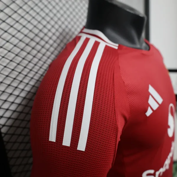 24-25 Manchester United Home Long Sleeve Player Version - Image 3