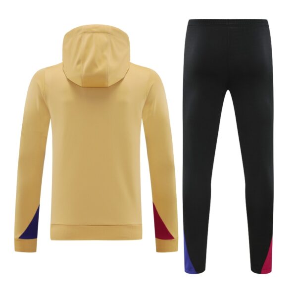 2024-25 Barcelona Zipper Sweatshirt Kit(Top+Pants) White - Image 2