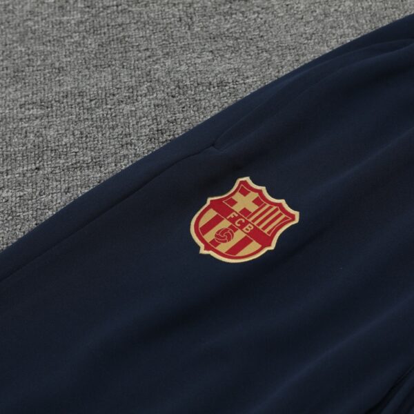 2024-25 Barcelona Zipper Sweatshirt Kit(Top+Pants) White - Image 8