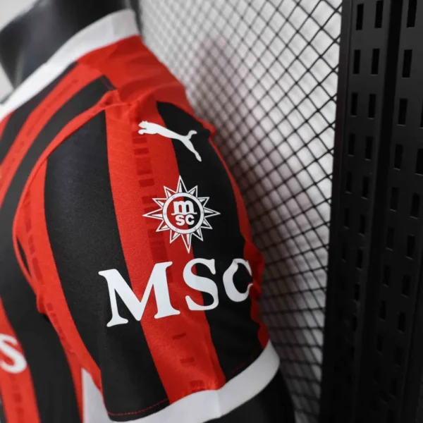 24-25 AC Milan Home Soccer Jersey Player Version - Image 5