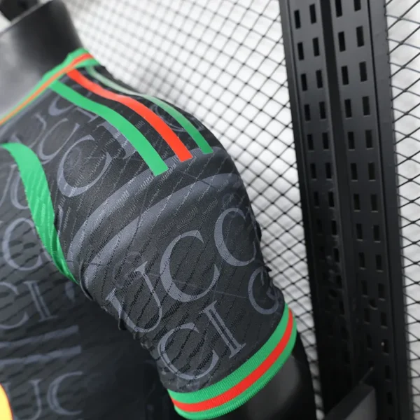 24-25 Real Madrid VS GUCCI Black Player Version Jersey - Image 8