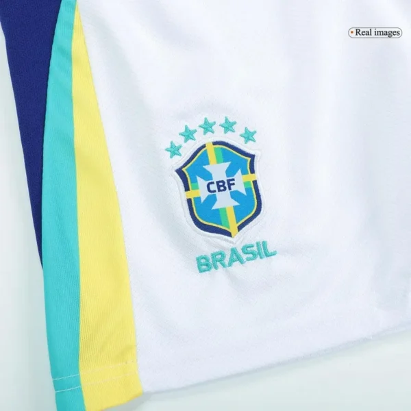 Kids Brazil Custom Away Soccer Kits 2024 - Image 9